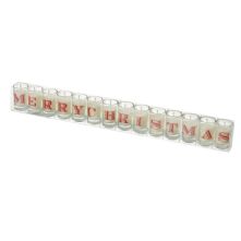 SET OF 14 'MERRY CHRISTMAS' T LIGHT CANDLES